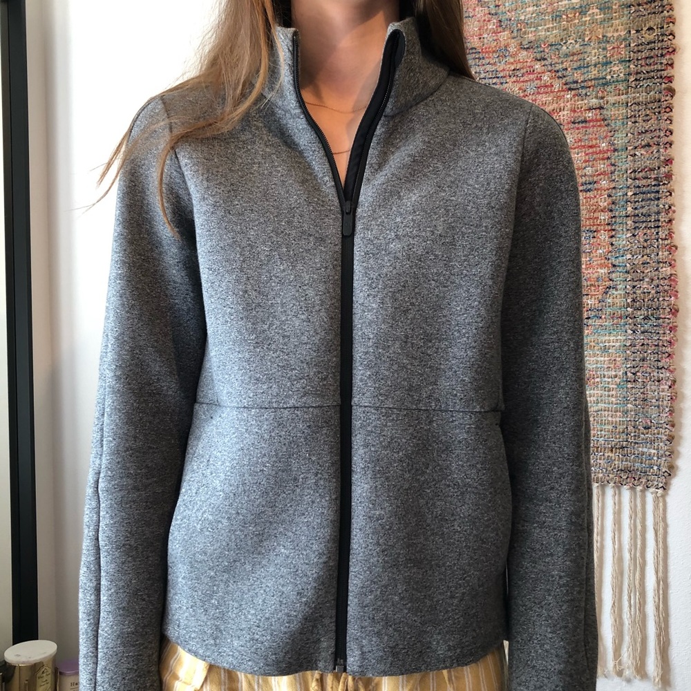 Lululemon gray charcoal zip up jacket